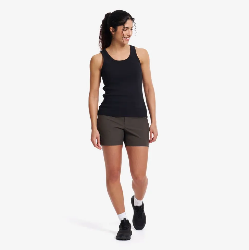 Birch Ribbed Tank Top Dame