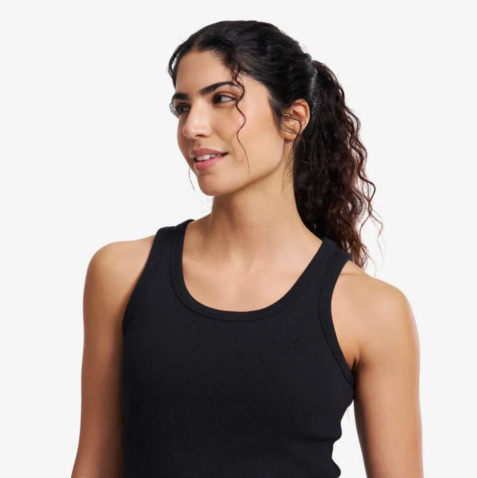 Birch Ribbed Tank Top Dame