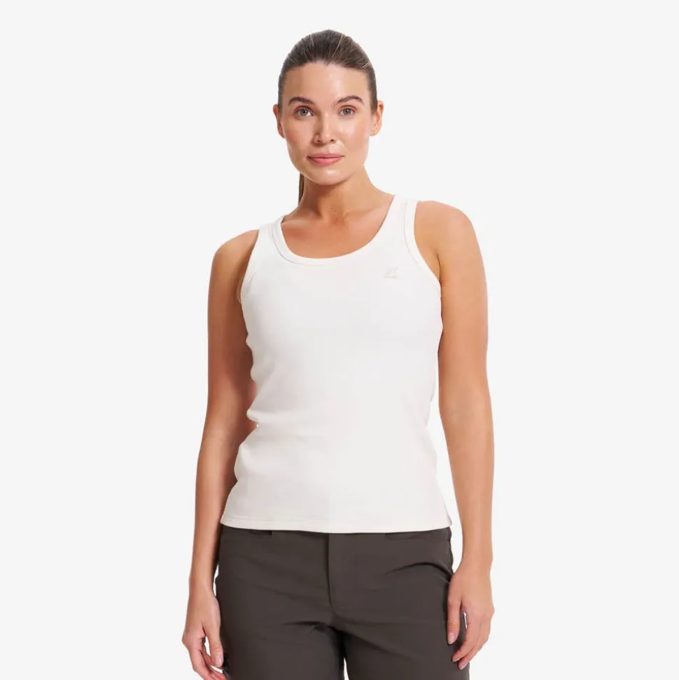 Birch Ribbed Tank Top Dame