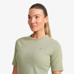 Birch Ribbed T-shirt Dame