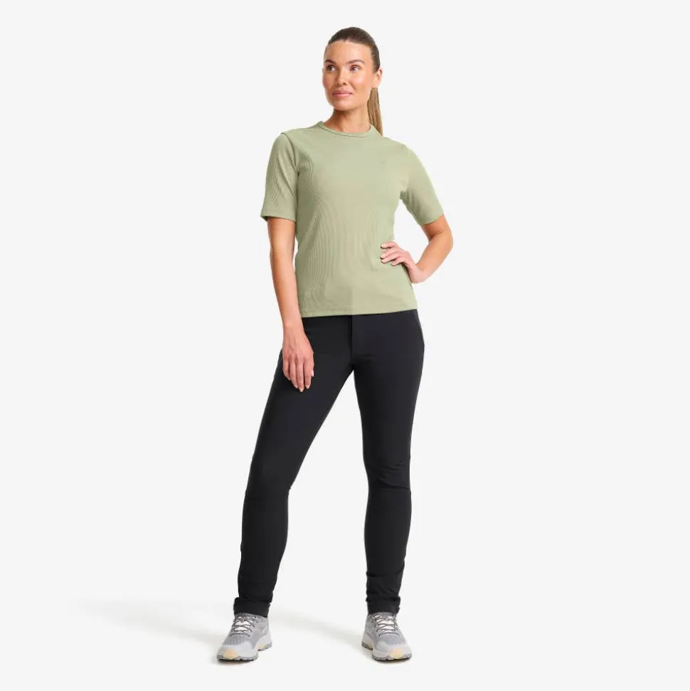 Birch Ribbed T-shirt Dame