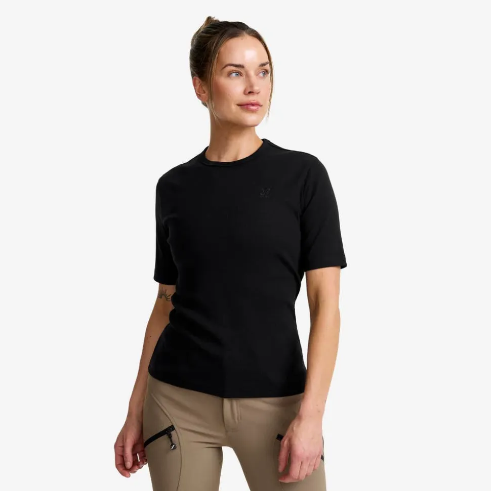 Birch Ribbed T-shirt Dame