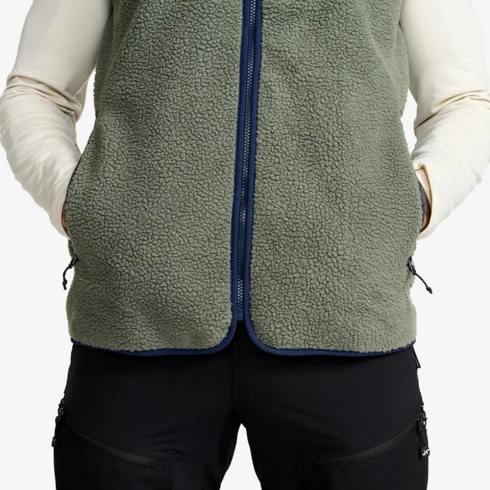 Canyon Full-zip Pile Fleece Vest Herre