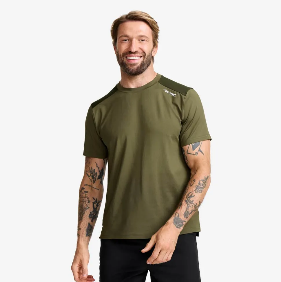 Direction Active Contrast T-shirt Herre