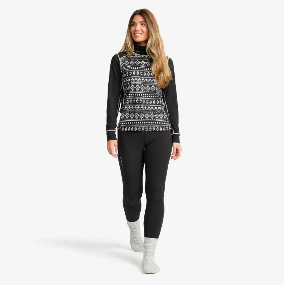 Downhill Base Layer Turtleneck Top Dame