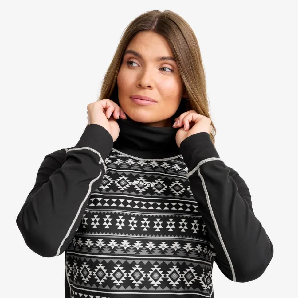 Downhill Base Layer Turtleneck Top Dame
