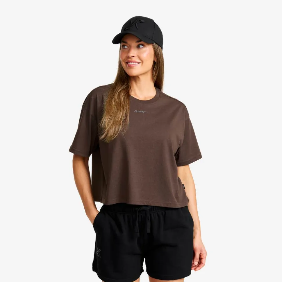 Easy Cropped T-shirt Dame