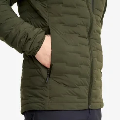 Flex Stretch Hooded Down Jacket Herre