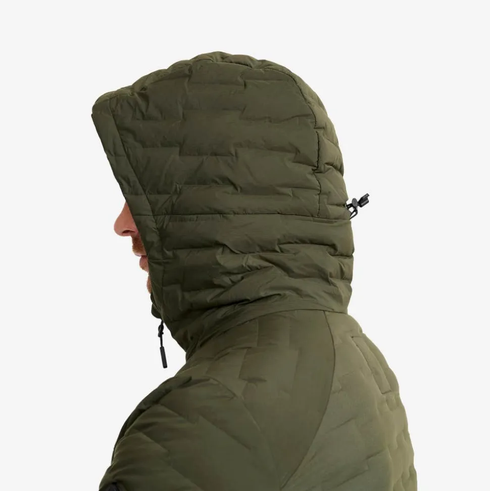 Flex Stretch Hooded Down Jacket Herre