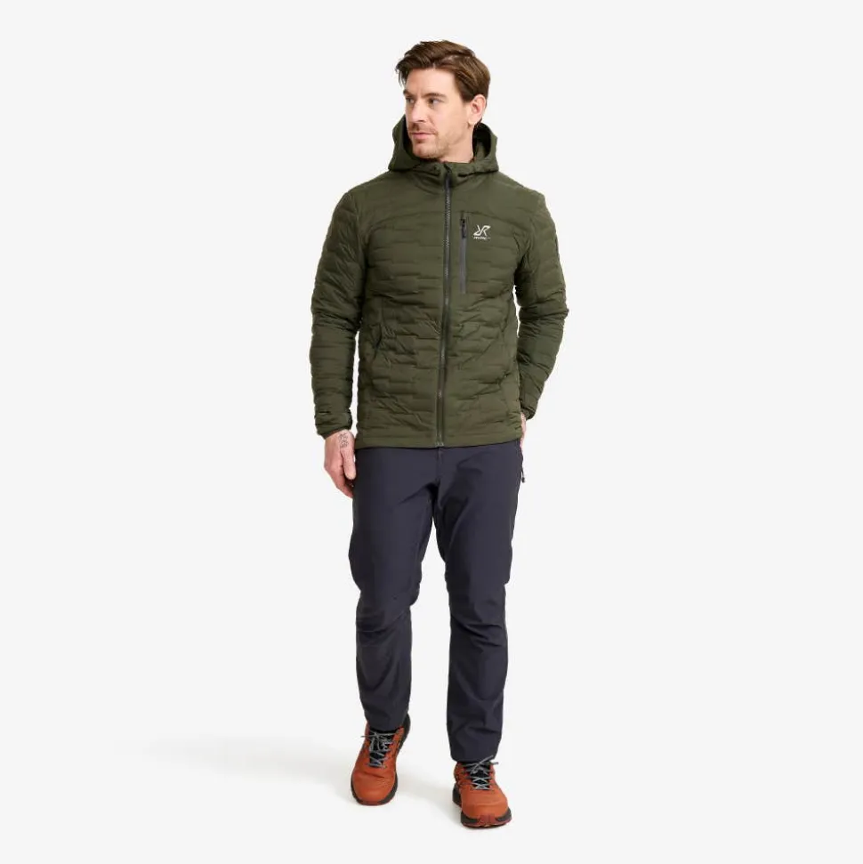 Flex Stretch Hooded Down Jacket Herre