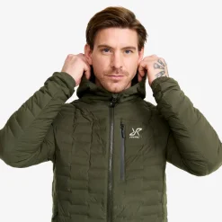 Flex Stretch Hooded Down Jacket Herre