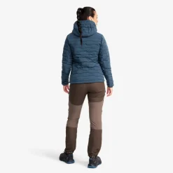 Flex Stretch Hooded Down Jacket Dame