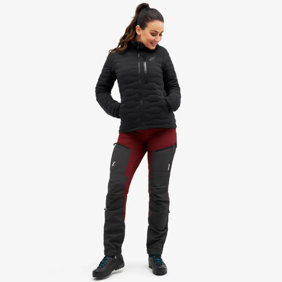 Flex Stretch Hooded Down Jacket Dame
