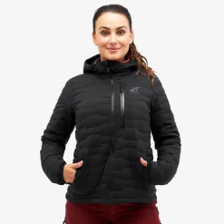 Flex Stretch Hooded Down Jacket Dame