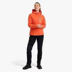 Flex Stretch Hooded Down Jacket Dame