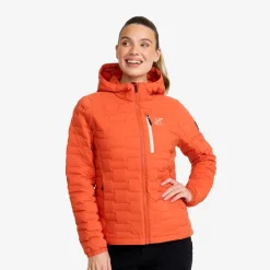 Flex Stretch Hooded Down Jacket Dame