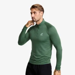 Focus Half-zip Seamless Top Herre