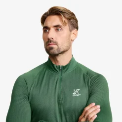 Focus Half-zip Seamless Top Herre