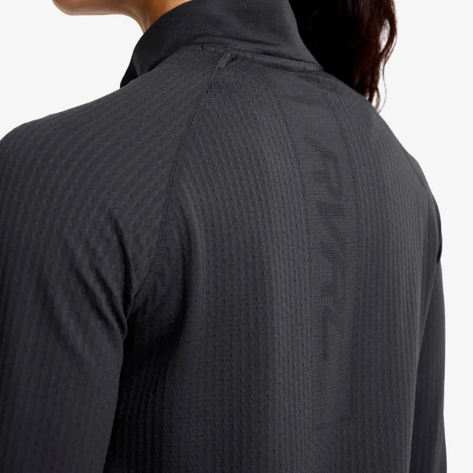 Focus Half-zip Seamless Top Dame