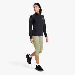 Focus Half-zip Seamless Top Dame