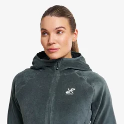 Fog Fluffy Hooded Fleece Dame