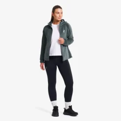 Fog Fluffy Hooded Fleece Dame