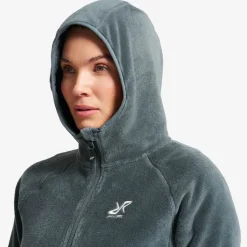 Fog Fluffy Hooded Fleece Dame