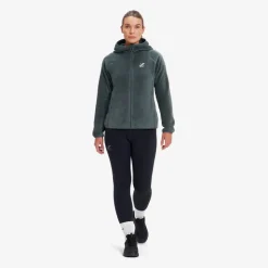 Fog Fluffy Hooded Fleece Dame