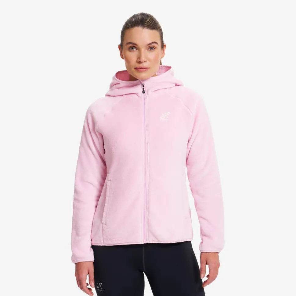 Fog Fluffy Hooded Fleece Dame