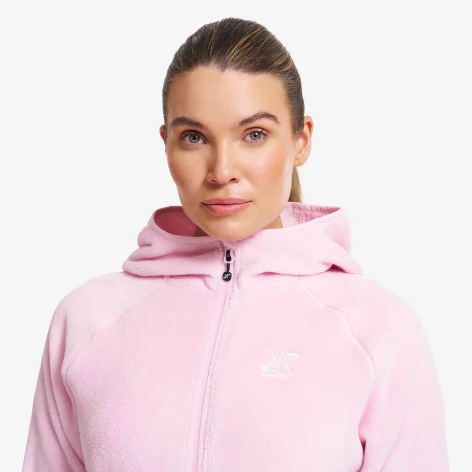 Fog Fluffy Hooded Fleece Dame