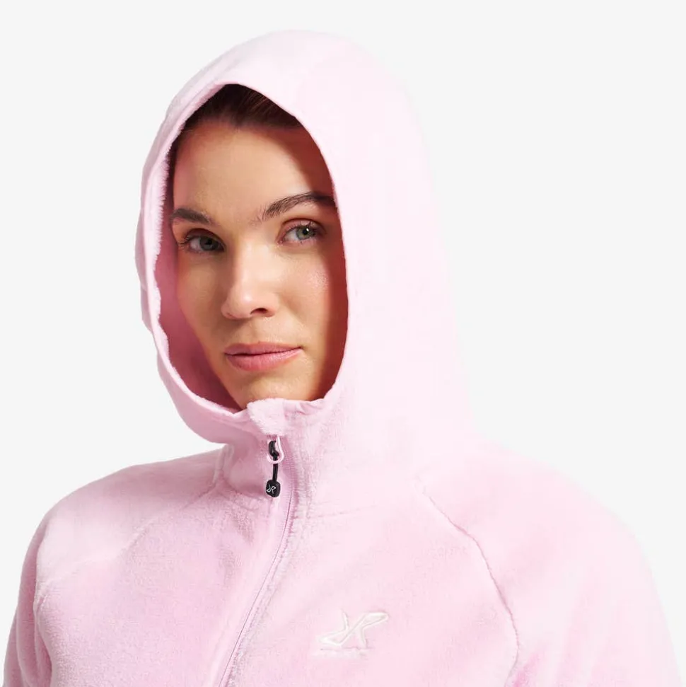 Fog Fluffy Hooded Fleece Dame