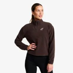 Hiker Cropped Half-zip Fleece Dame