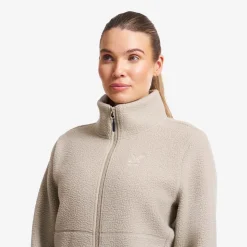 Moss Pile Fleece Jacket Dame