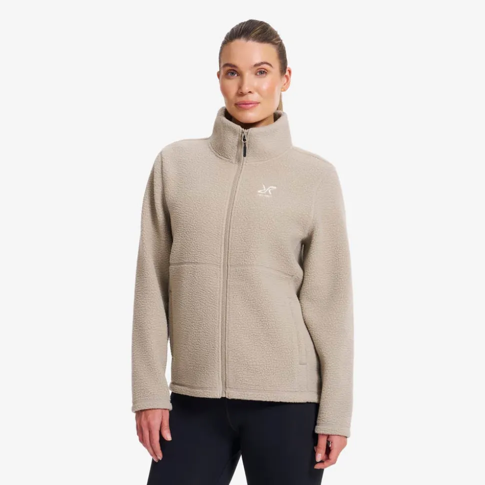Moss Pile Fleece Jacket Dame