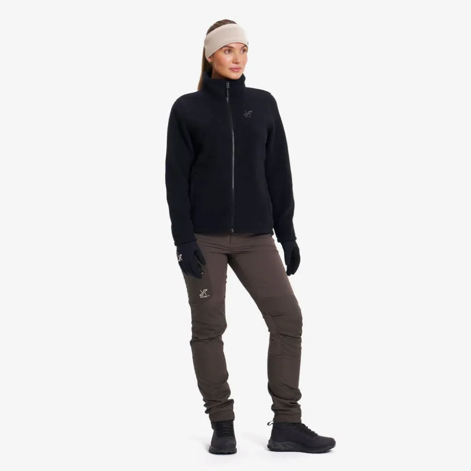 Moss Pile Fleece Jacket Dame