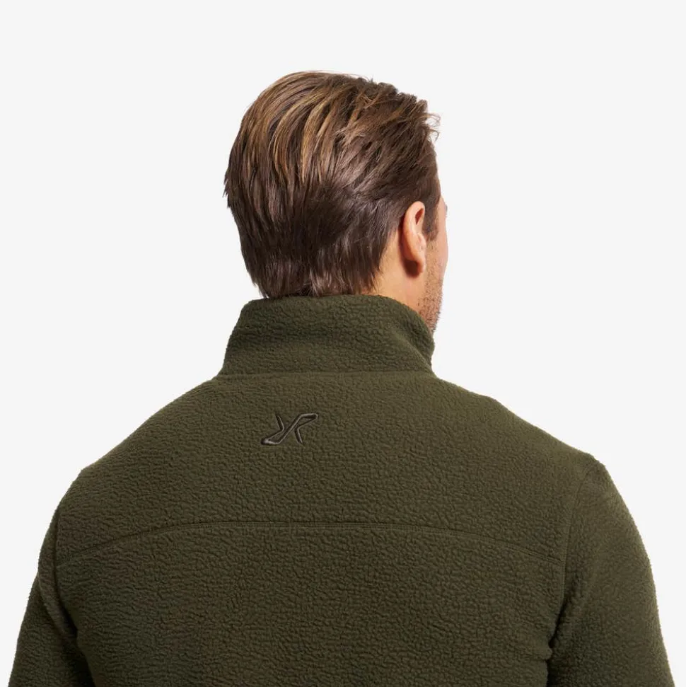 Moss Pile Fleece Jacket Herre