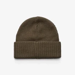 Ribbed Patch Beanie Unisex