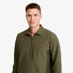 Ridge Half-zip Stretch Shirt Herre