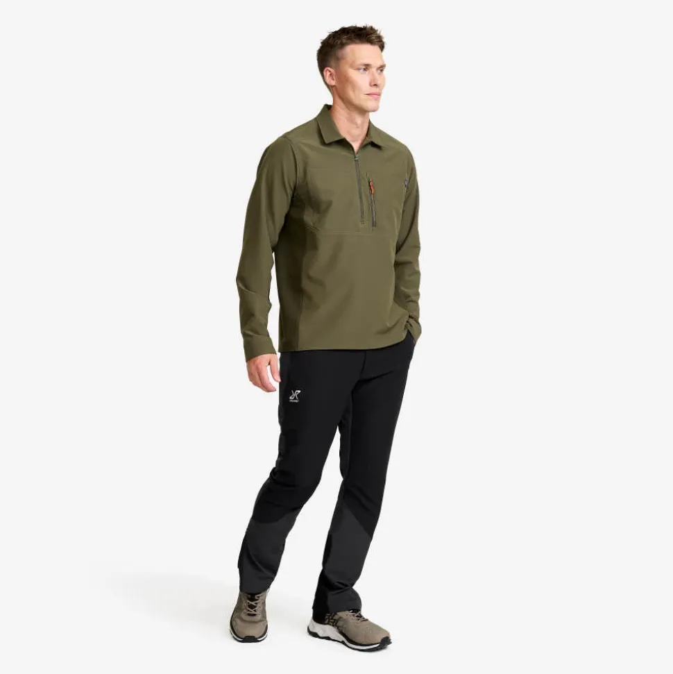 Ridge Half-zip Stretch Shirt Herre