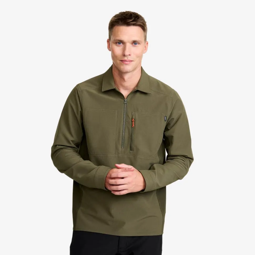 Ridge Half-zip Stretch Shirt Herre