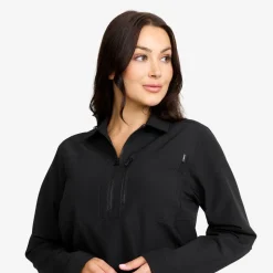 Ridge Half-zip Stretch Shirt Dame