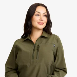 Ridge Half-zip Stretch Shirt Dame