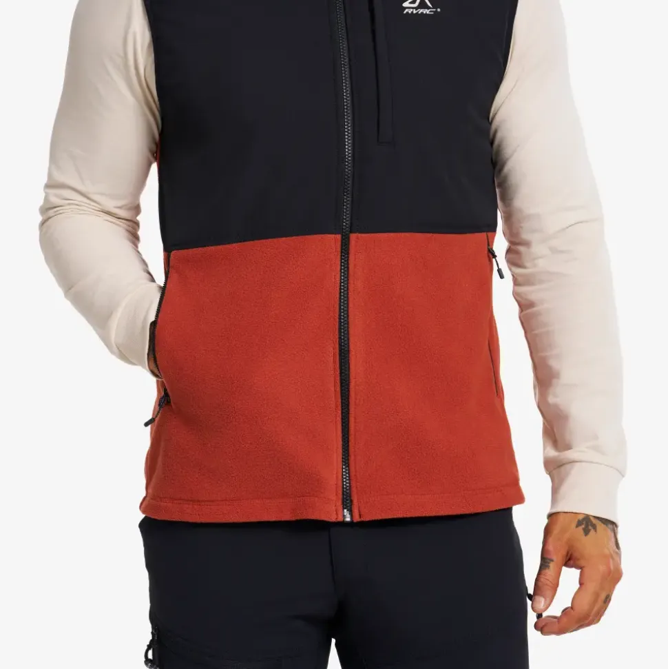 River Hybrid Fleece Vest Herre