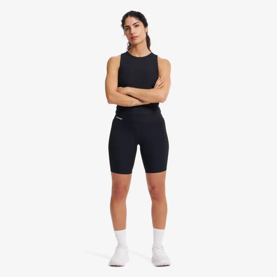 Shape Ribbed Biker Shorts Dame
