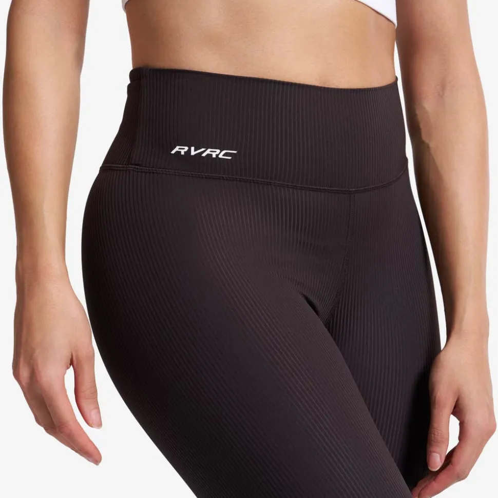 Shape Ribbed Flare Leggings Dame