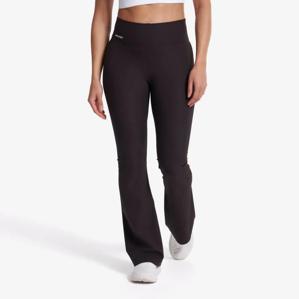 Shape Ribbed Flare Leggings Dame