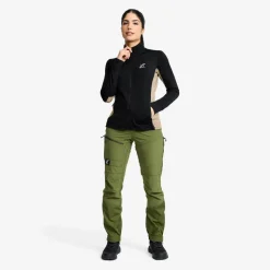 Waffle Full-zip Fleece  Dame