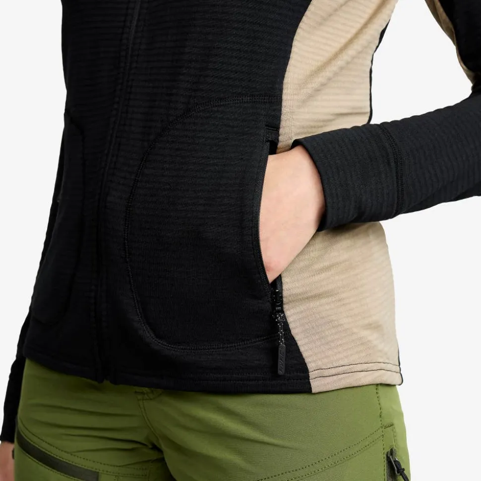 Waffle Full-zip Fleece Dame