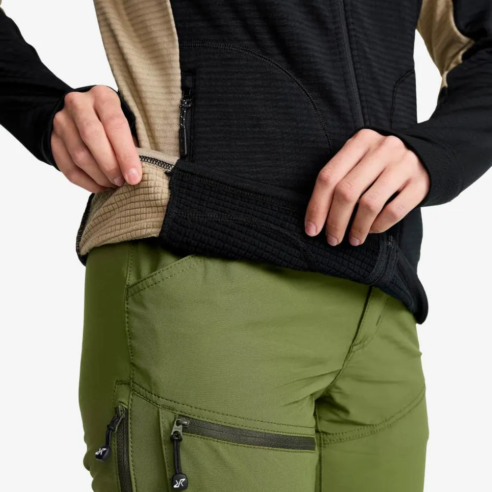 Waffle Full-zip Fleece Dame