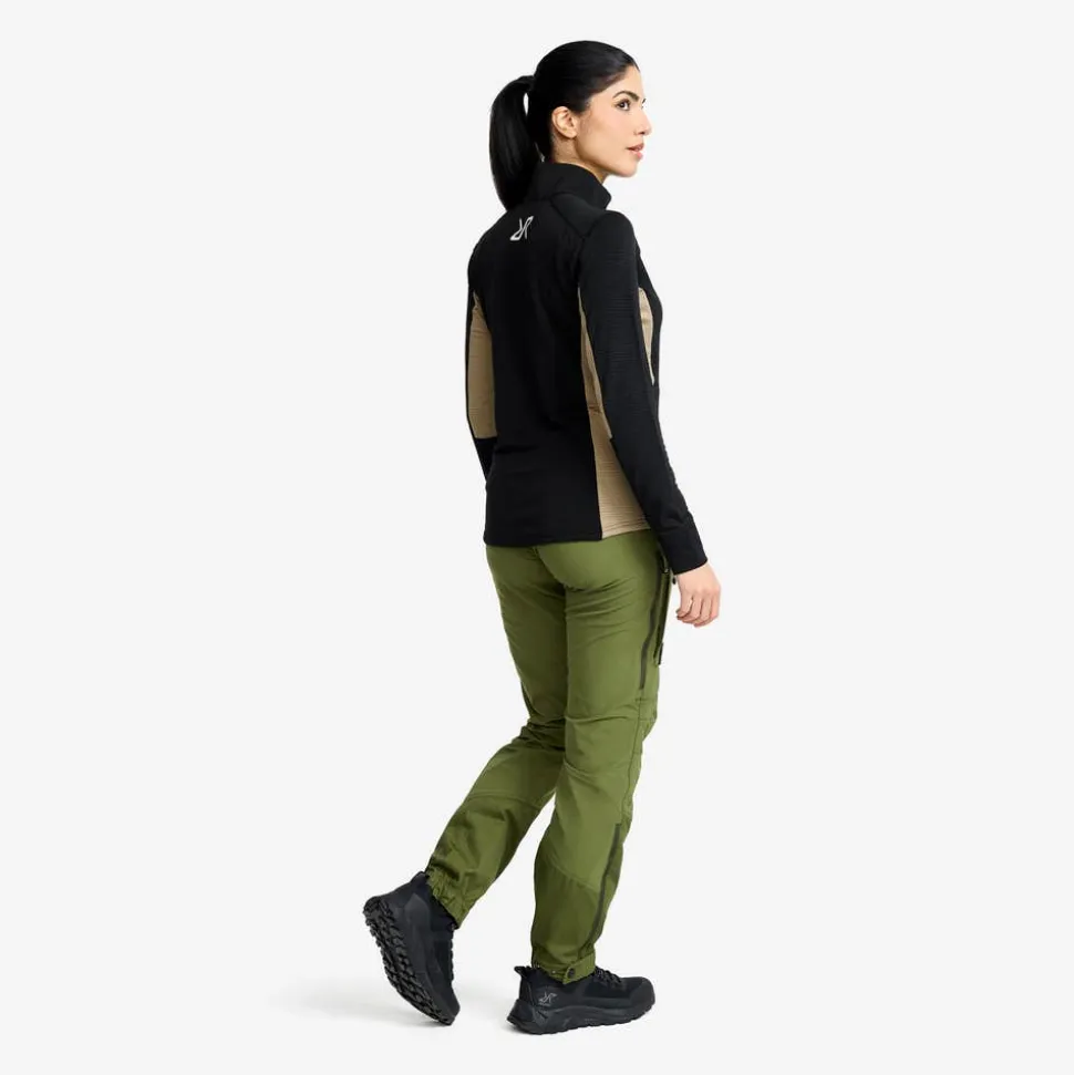 Waffle Full-zip Fleece Dame